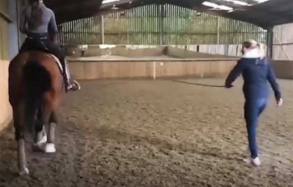 Video of Charlotte Dujardin whipping horse shown live on Good Morning Britain