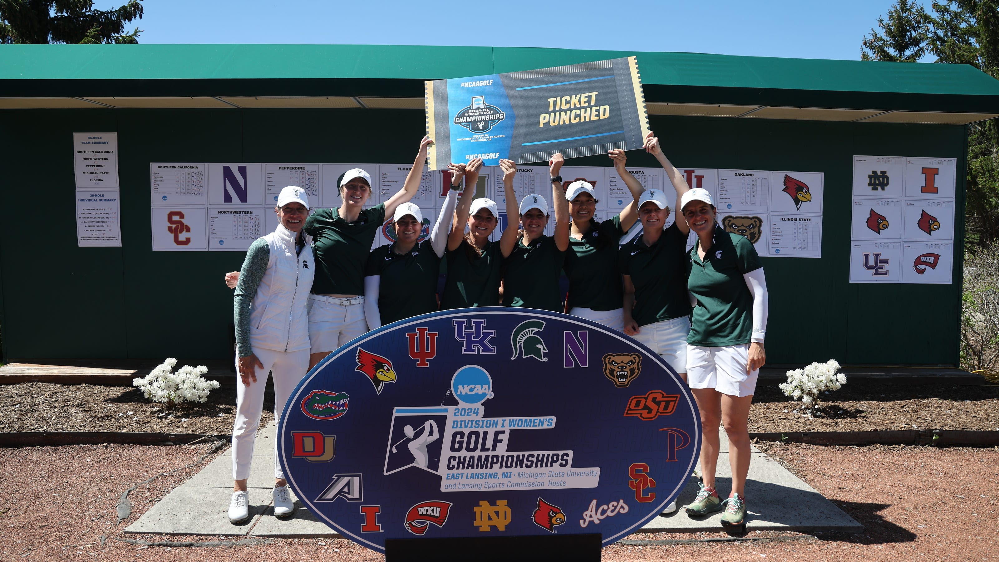 Michigan State women's golf holds serve at home, earns another trip to NCAA finals