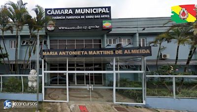 Concurso da Câmara de Embu das Artes SP encerra hoje inscrição para 9 cargos