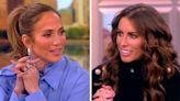 Jennifer Lopez sets the record straight on 'The View' after Alyssa Farah Griffin asks about her matching Valentine's tattoos with Ben Affleck: "We did not!"