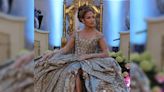 Jennifer Lopez's Bridgerton-Themed Birthday Outfit Designed By Manish Malhotra: "Crafted By 40 Artisans Over 3,490 Hours"