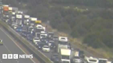 Long delays as M5 reopens after closure near Bridgwater