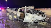 Driver killed when vehicle bursts into flames after striking I-15 barrier in Utah County