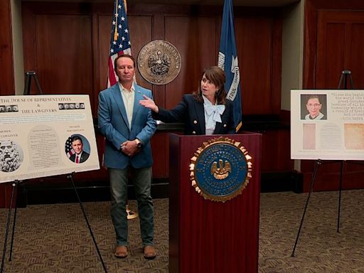 Louisiana unveils Ten Commandments posters for public schools featuring ‘Hamilton,’ Ruth Bader Ginsburg and Mike Johnson