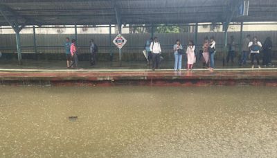 Mumbai rain LIVE updates: Heavy rains lashed Mumbai city leading to waterlogging and disruption of suburban train services