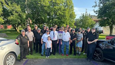 First painted Purple Heart Parking Spot unveiled in Elm Grove