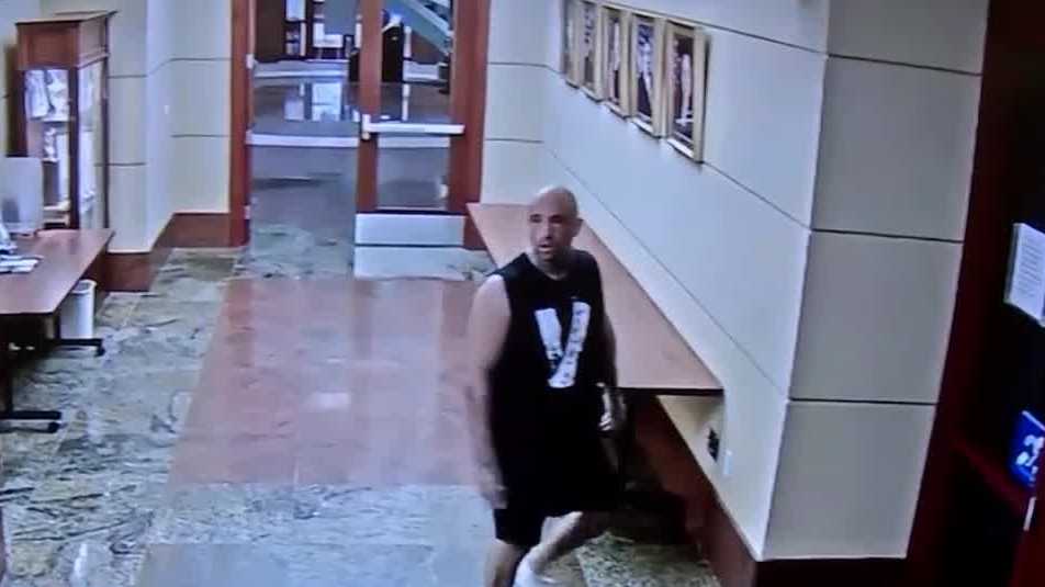 West Palm Beach Police release video of suspect breaking into City Hall, rolling on floor and leaving cocaine behind
