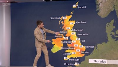 Why are the BBC weather maps on fire? Is it none too subtle climate propaganda?