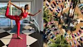 La Nación / Nicole Huber lideró la clase de yoga más grande del Paraguay