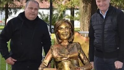 Habló el escultor de la obra de Mirtha Legrand vandalizada en Villa Cañás: qué dijo