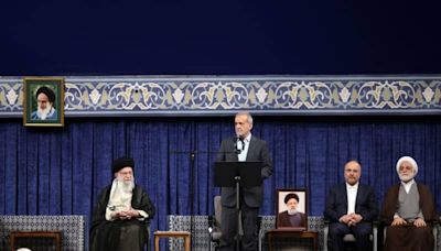 Pezeshkian formally becomes Iranian president after mosque ceremony
