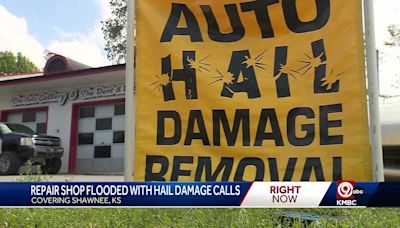 Kansas City's most recent spring storm leaves plenty of hail damage in its wake