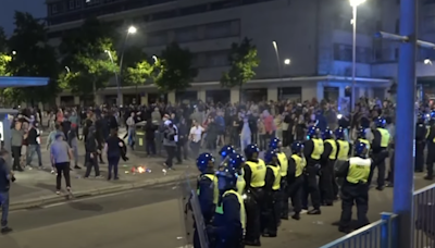 Plymouth: 'Sustained violence' against police officers as bricks and fireworks thrown