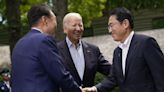 Biden hosts leaders of Japan, South Korea in trilateral summit at Camp David