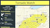 Tornado watch issued for parts of Ohio Monday