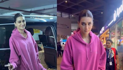 Watch: Kriti Sanon Aces Airport Fashion In A Beautiful Pink Co-ord Set - News18