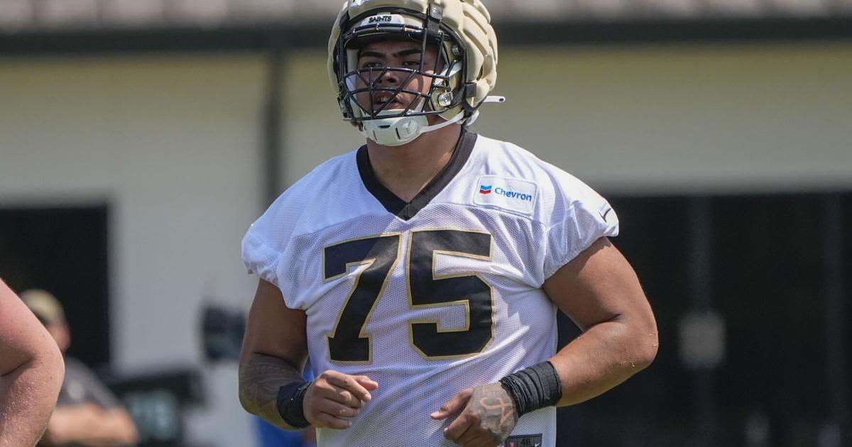 The Saints' initial plan for Taliese Fuaga? Put him at left tackle and see how it goes.