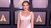 Florence Pugh Dazzles in a Sheer White Victoria Beckham Gown at the Governors Awards in L.A.
