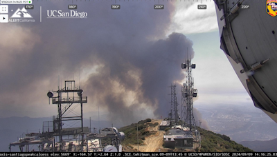 Trabuco Canyon Airport Fire burning in Orange County