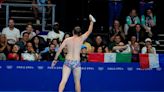 Meet 'Bob the Cap Catcher': Speedo-clad man saves the day at Olympic swimming event