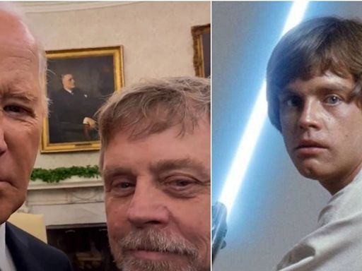 “¿Puedo llamarlo Joe-B-Wan Kenobi?”: Mark Hamill visitó a Joe Biden y le tiró la talla en el día de Star Wars