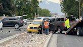 Two police officers, suspect hospitalized after pursuit in South Salt Lake