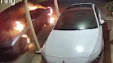 Woman believes ex-boyfriend set cars on fire outside her house