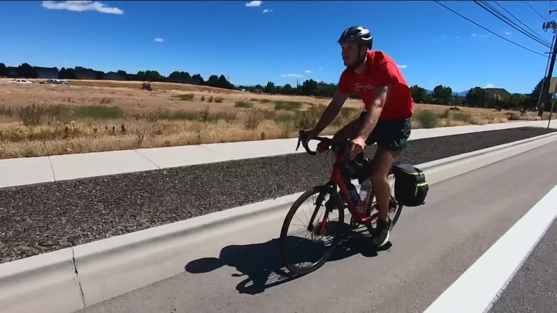 Pedaling for a purpose: Cyclist's cross-country journey raises awareness for dementia