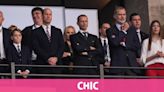 Felipe VI, la infanta Sofía, el príncipe Guillermo y el príncipe George animan a sus países en la final de la Eurocopa