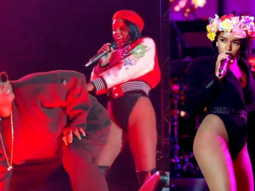 Watch Queen Latifah Back That Thang Up On Janelle Monáe At OUTLOUD Music Fest For Pride