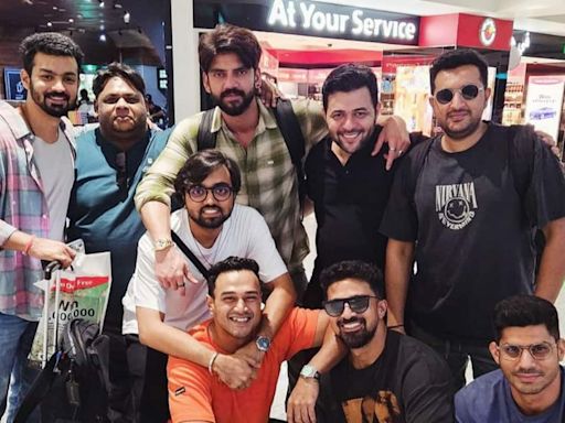 Zaheer Iqbal is back from bachelor's party, see pics