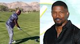 Jamie Foxx Channels Tiger Woods as He Hits the Golf Course 6 Months After His Medical Emergency