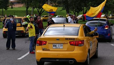 Estos son los puntos de concentración del paro nacional de taxistas el 23 de julio en Bogotá