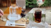 Watch: Kyoto cafe serves coffee in large block of ice