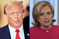 Hillary Clinton shares Donald Trump warning