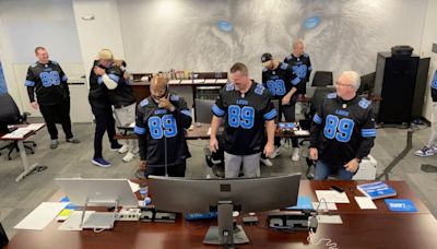 Lions front office rock black Dan Campbell uniforms on NFL draft Day 3