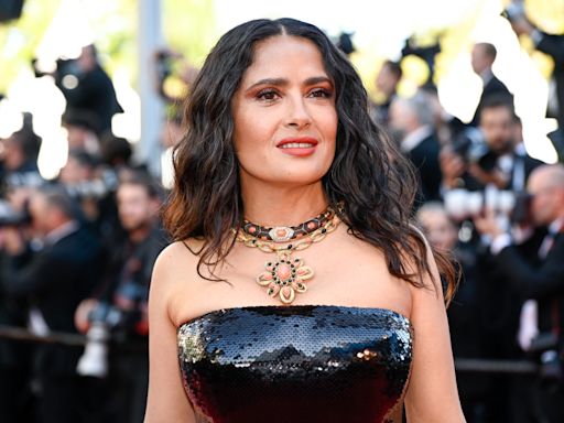 Salma Hayek Shares Sizzling Poolside Swimsuit Photos