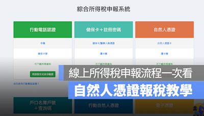 自然人憑證報稅教學：線上所得稅申報流程一次看