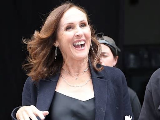 Molly Shannon seen on set of Only Murders in the Building for first time as she joins Eva Longoria and co-stars