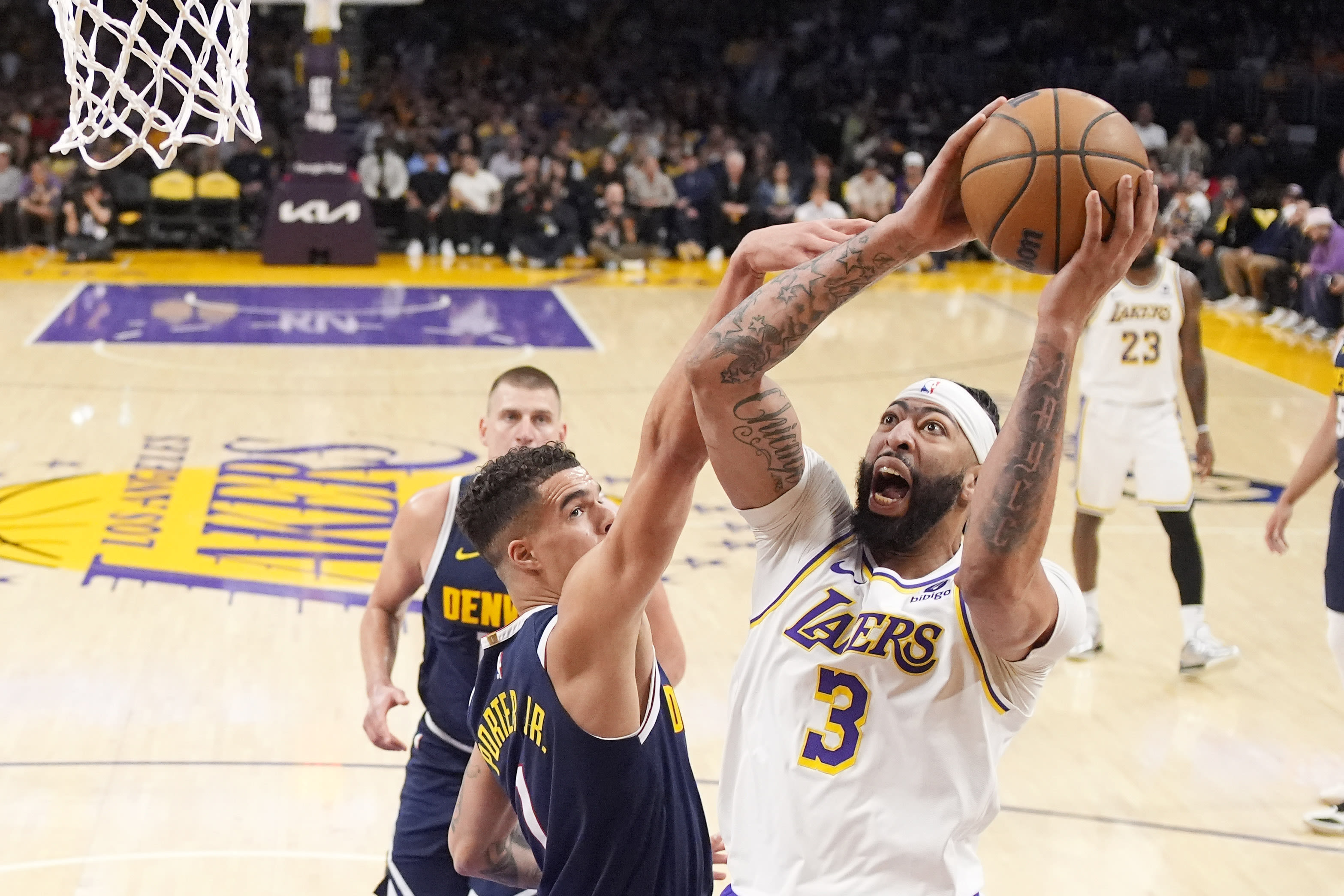 NBA Playoffs: Lakers stave off elimination, snap 11-game losing streak to Nuggets