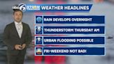 Rain returns Thursday before a nice lead into the weekend | ABC6