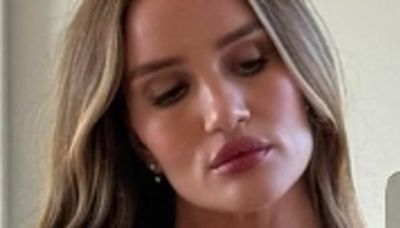 Rosie Huntington-Whiteley flaunts her incredible figure in lingerie