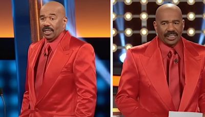 Steve Harvey Stunned by Family Feud Answers to "Who Is the GOAT Rapper" Prompt: 'I’d Like To Apologize to Entire Hip...