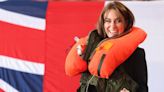 Kate surprised by inflating lifejacket during Royal Navy air base visit