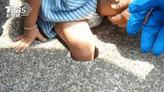 腳太小了？遊檜意森活村 3歲女童腿卡排水孔