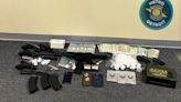 Corvette, guns and $50K of drugs seized in state police Plymouth, Detroit busts