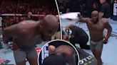 UFC fighter Derrick Lewis moons crowd, tosses protective cup at reporter after win