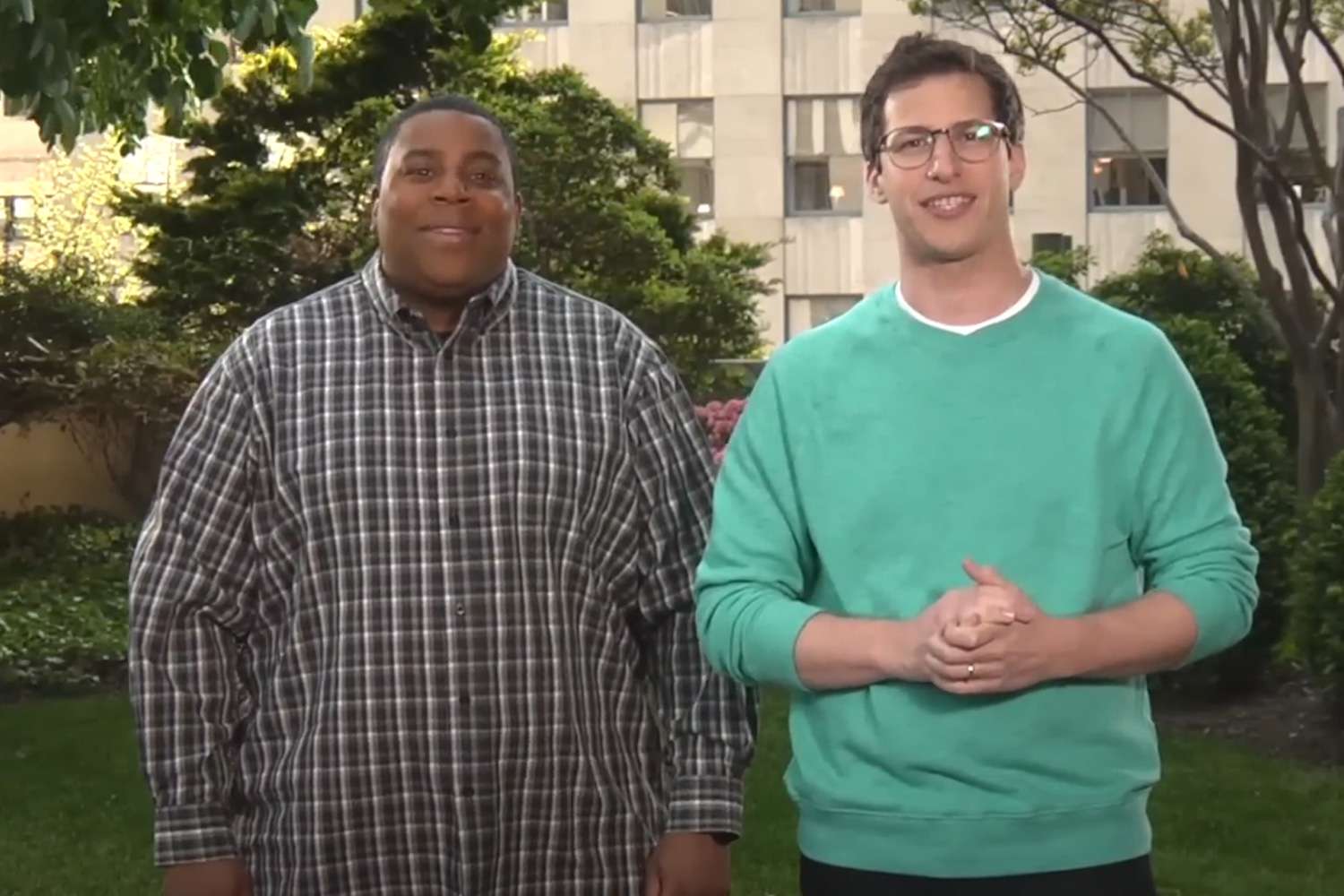 Watch Andy Samberg gush over 'SNL' costar Kenan Thompson: 'Still killing it'