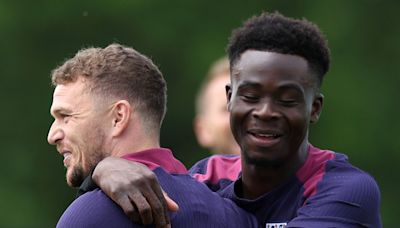 England team news: Kieran Trippier and Bukayo Saka in line to start as wing-backs against Switzerland