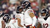 David Montgomery hugs Justin Fields before leaving Bears facility for offseason